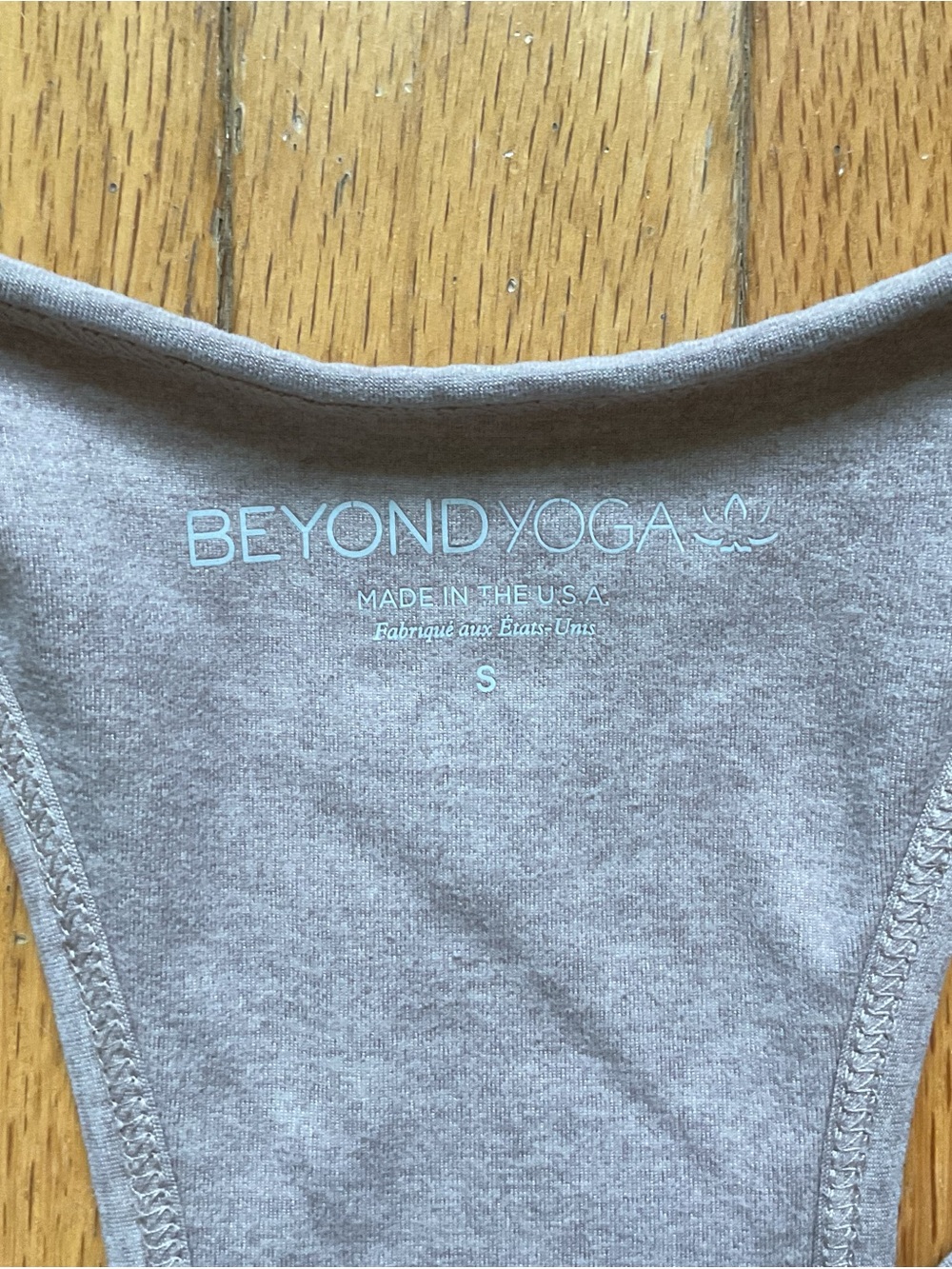 Beyond Yoga Spacedye Lift Your Spirits Bra Pink Taupe Womens Size Small Active - Picture 3 of 4